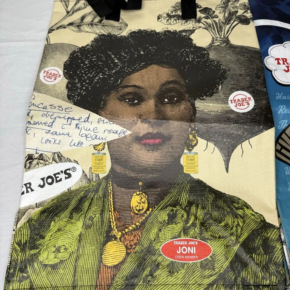 Bundle Of Two Trader Joes Reusable‎ Bags Missouri And Crew Member